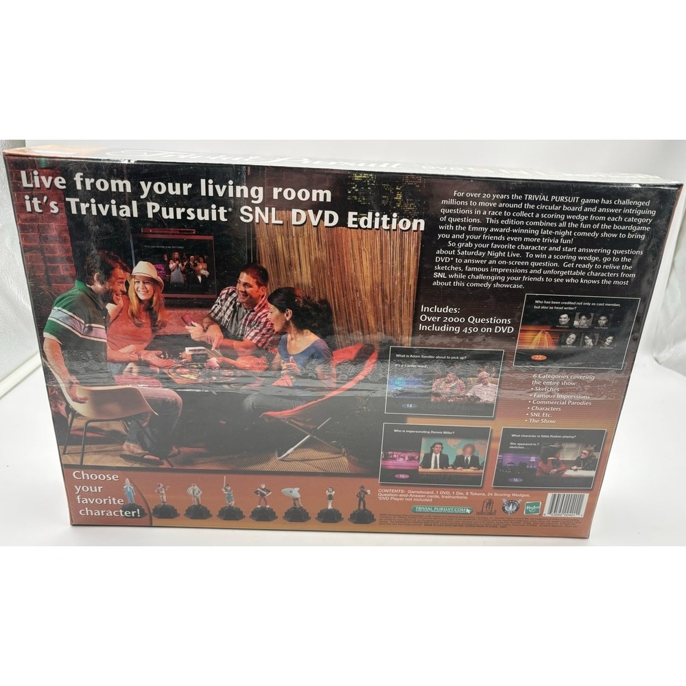 Trivial Pursuit DVD SNL Saturday Night Live Edition Parker Brothers Sealed 2006 - Picture 2 of 4